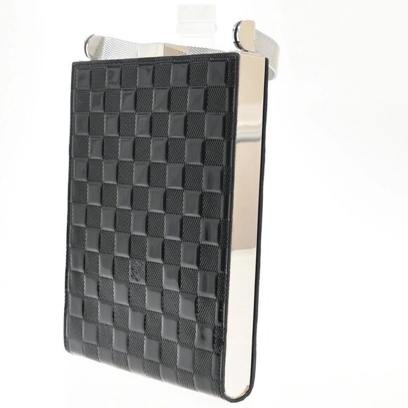 LOUIS VUITTON Ange Hand Bag Damier Vernis Leather Black Silver M92103 75KB434 - Picture 2 of 15